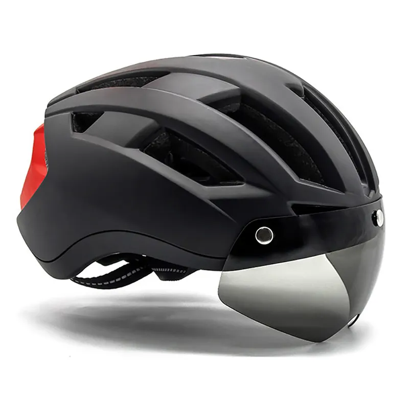 2022 Relee qualité Oem/Odm casques de cyclisme de feu arrière intelligents avec lumières visage ouvert sécurité casque de vélo de protection personnel adulte