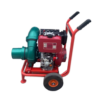 Pompa Air mesin Diesel sentrifugal 5,5 kW dengan tekanan tinggi 3/4/6 inci pendorong ganda pompa semprot mesin Diesel berpendingin udara