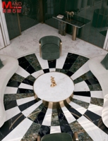 Vente directe d'usine parquet européen en marbre sol mosaïque en pierre de luxe