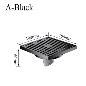 Custom Stainless Steel Modern Simple Brushed Square Hidden Tile-Embedded Odor-Proof Standard Size Floor Drain - Product Image 4