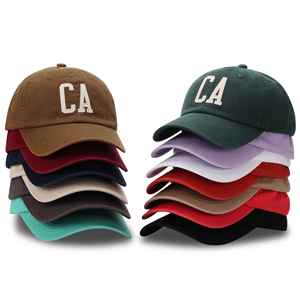 Casquette de baseball unisexe ajustable en coton à 6 panneaux, broderie personnalisée de haute qualité avec lettre CA, style sportif et tendance, collection Sweet Ocean - Product Image 1