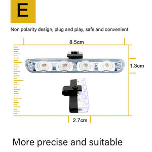 Yosovlampada 16 LED ad alta luminosità griglia luce cablata di controllo per <span class=keywords><strong>uno</strong></span> a quattro cofano auto lampeggiante luce di avvertimento modelli X5 x 6 città - Product Image 3