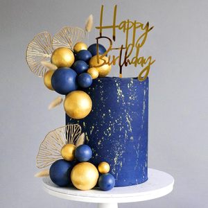 Decoraciones <span class=keywords><strong>para</strong></span> <span class=keywords><strong>Pastel</strong></span> Azul Dorado, Adorno <span class=keywords><strong>para</strong></span> <span class=keywords><strong>Pastel</strong></span> <span class=keywords><strong>de</strong></span> Cumpleaños Dorado <span class=keywords><strong>para</strong></span> <span class=keywords><strong>Hombre</strong></span>, Artículos <span class=keywords><strong>para</strong></span> Fiestas <span class=keywords><strong>de</strong></span> Cumpleaños - Product Image 3