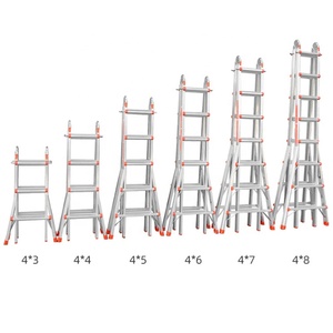 4x6 bước đa nhiệm vụ gấp thang nhôm kính thiên văn thang mở rộng thang - Product Image 4