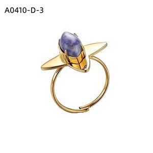แหวนแฟชั่นประดับ PIEDRA NATURAL A0410 สำหรับผู้หญิง เครื่องประดับคุณภาพสูง - Product Image 3