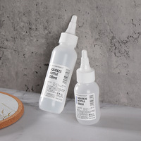 Tube souple cosmétique PE de haute qualité 50ml 100ml 150ml, flacon vide rechargeable à presser avec embout aiguille, logo personnalisé, surface givrée effet soie