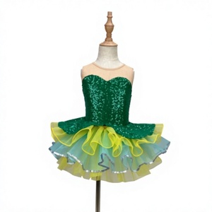 Disfraz <span class=keywords><strong>de</strong></span> Baile Latino para Niñas Pequeñas, Tutú Esponjoso con Diseño <span class=keywords><strong>de</strong></span> Insecto Luciérnaga, Falda <span class=keywords><strong>de</strong></span> Baile <span class=keywords><strong>de</strong></span> Spandex/Nailon - Product Image 4