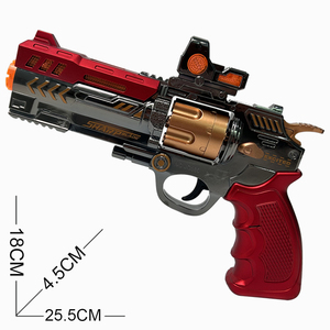 Pistola Giocattolo Elettrica a Forma di Revolver con Luci Lampeggianti <span class=keywords><strong>e</strong></span> Suoni Realistici per Bambini - Product Image 5