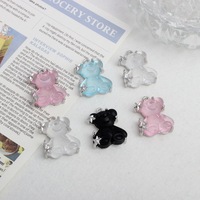 Pendentif ours en alliage diy Bracelet perlé fait à la main Collier Matériel Accessoires Porte-clés