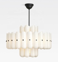 Salle à manger circulaire nouveau lustre personnalisé minimalisme verre suspendu salon lampes LED éclairage