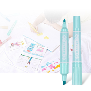 Marqueurs à deux têtes avec pointe de pinceau oblique Étudiant Pop Poster Encre Ajoutée Peinture de couleur En stock - Product Image 2