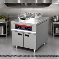 Plaque de cuisson électrique commerciale en acier inoxydable 5KW avec options de plaques en aluminium peu profondes et profondes
