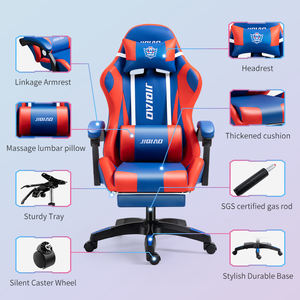 Directo de fábrica moderno respaldo alto giratorio RGB LED Racing Office <span class=keywords><strong>Silla</strong></span> <span class=keywords><strong>Gamer</strong></span> <span class=keywords><strong>silla</strong></span> brazos ajustables reposapiés <span class=keywords><strong>para</strong></span> juegos de ordenador trabajo - Product Image 5