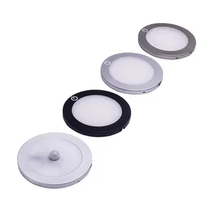 ningbo manufacture 3000k 4000k 6000k 3w smd2835 12v ultrathin under cabinet lights led puck light