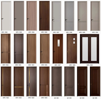 Porte en bois WPC moderne et personnalisée, imperméable, pour décoration intérieure, chambre, villa, hall, salon, hôtel - Ouverture latérale, prix de gros