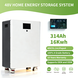 51.2V 314Ah 16KWH Wall-<b>Mounted</b> Home Energy Storage Lithium Iron Phosphate <b>Battery</b>, Smart BMS with Over 8000 Cycles - Product Image 2