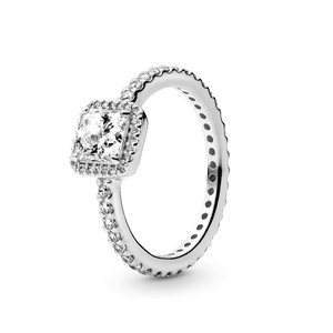Anillo <span class=keywords><strong>de</strong></span> Plata <span class=keywords><strong>de</strong></span> Ley S925 con Halo Cuadrado Brillante <span class=keywords><strong>de</strong></span> <span class=keywords><strong>Pandora</strong></span>, Anillo <span class=keywords><strong>de</strong></span> Circonita <span class=keywords><strong>para</strong></span> <span class=keywords><strong>Mujer</strong></span>, Joyería Fina - Product Image 5