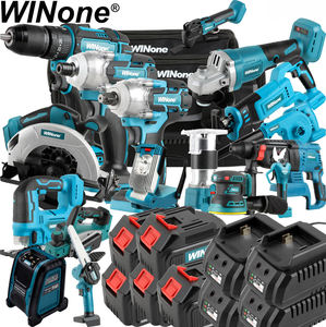 Winone 21v 20v 18v Tournevis à batterie <span class=keywords><strong>sans</strong></span> <span class=keywords><strong>fil</strong></span> de haute qualité Perceuse <span class=keywords><strong>sans</strong></span> <span class=keywords><strong>fil</strong></span> rechargeable 7 en 1 21V Kit combiné lithium-ion compact - Product Image 1