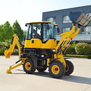 Mini Backhoe <b>Wheel</b> Skid Steer <b>Small</b> Multi-function Shovel Two Ends Busy Excavator Digger - Product Image 1