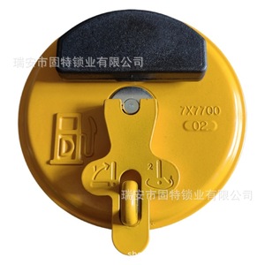 Poignée du bouchon de réservoir de carburant pour excavatrice Caterpillar 7X7700, pièce en alliage d'aluminium jaune E320D C 323 325C 336D 345 349D - Product Image 5