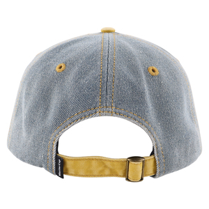 Gorra de béisbol de 6 paneles de algodón puro con apliques lavados personalizados a la moda, sombrero de mezclilla con borde suave estampado - Product Image 4