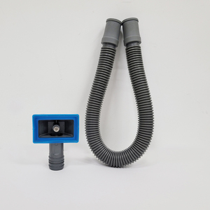 Évier de cuisine universel anti-odeur à cuve unique 110 mm en acier inoxydable 201 avec raccord de tuyau flexible en plastique et trop-plein lisse - Product Image 2