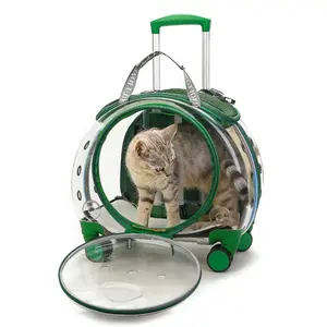 Moda Hoopet pembe taşınabilir Clear View arabası köpek kedi evi seyahat sırt çantası evcil hayvan taşıyıcı