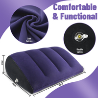 Coussin gonflable Kamasutra pour couple, coussin de positionnement, meuble sexuel, jouets sexuels pour hommes et femmes - Coussin floqué, pompe à pied