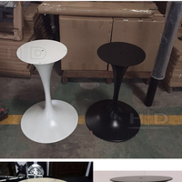Pied de table en acier de style trompette tulipe moderne, base de table en métal pour extérieur, atelier, école, restaurant, café