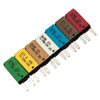 Fusible de cuchilla de reinicio automático para coche de 14V, interruptor de circuito de 5A, 10A, 15A, 20A, 25A, 30A, mini fusibles tipo 1 de 12 voltios CC