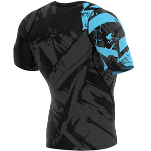 卸売ノーギスポーツジムワークアウトスイムラッシュガードフローラルプリントMmaスリング安いBjjラッシュガード - Product Image 5