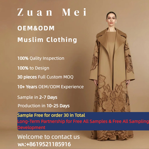 Ensemble deux pièces brodé de sequins 2026 – Nouvelle collection élégante – Abaya de luxe personnalisée à ouverture frontale pour femmes musulmanes – Vente en gros - Product Image 5