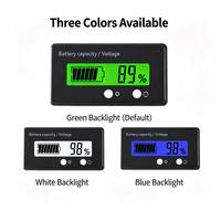 HGCX254 Universal 12 hingga 72V Baterai Lithium Asam Timbal Indikator Kapasitas Voltmeter Layar Digital LCD Sepeda Motor Listrik