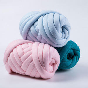 <strong>Yarn</strong> Craftsman 3CM Giant Polyester Iceland <strong>Core</strong> <strong>Spun</strong> <strong>Yarn</strong> Super Chunky DIY Velvet Tube T-shirt <strong>Yarn</strong> for Pet