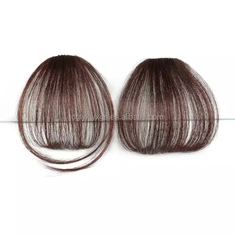 مبيعات مميزة وصلات شعر جانبية بمشبك مصنوعة يدويًا طبيعية 100% شعر بشري خصلات شعر للنساء