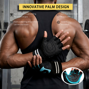 <span class=keywords><strong>Guantes</strong></span> de Entrenamiento con Soporte <span class=keywords><strong>para</strong></span> Muñeca, <span class=keywords><strong>Guantes</strong></span> Transpirables con Palma de Panal <span class=keywords><strong>para</strong></span> Levantamiento de Pesas, <span class=keywords><strong>Guantes</strong></span> de Microfibra <span class=keywords><strong>para</strong></span> Ejercicio en el Gimnasio - Product Image 2