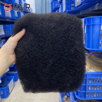 Cheveux humains brésiliens 100% vierges Afro Kinky en vrac 12A Double Drawn 22 pouces pour micro-tresses et torsades, Remy bruts, sans nœuds, sans perte