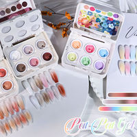 Ensemble de vernis à ongles UV longue durée, non toxique, 6 couleurs, design français, écologique, DIY