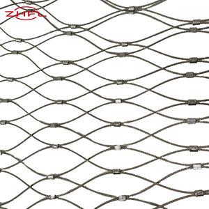 ตาข่ายลวดสลิงสแตนเลส 304/316 แบบยืดหยุ่น สำหรับกรงสัตว์ ตาข่ายกั้นสัตว์ป่า โครงสร้างรั้ว ราวบันได รั้วนิรภัย - Product Image 1