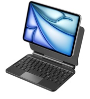 Keyboard Nirkabel WITSPAD Baru untuk iPad Mini 6 USB Type-C Touchpad Ukuran Penuh RGB Backlit Dapat Diisi Ulang