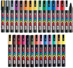 Uni Posca Paint Marker, Mitsubishi Poster Colour Marking Pen Medium Point ( PC-5M )