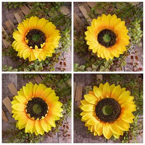 Cabezas de Girasol Artificiales CallaFloral, Tejidas en Tela Plástica Realista, Decoración de Boda, Estilo Moderno - Product Image 3