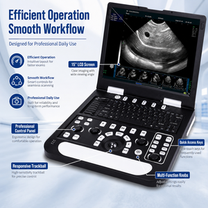 Scanner de diagnostic vétérinaire avec écran LCD de 15 pouces, SSD de 128 Go, système d'<span class=keywords><strong>imagerie</strong></span> clinique de 4,8 kg, appareil d'échographie portable - Product Image 6
