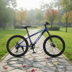 Bicicleta de Montaña Urbana con Cuadro de Aluminio, Palanca de Cambios RV100, Frenos de Disco Traseros de 7 Velocidades, Neumáticos de 2.35'', Horquilla de Suspensión de 42 mm, para Carreras - Product Image 5