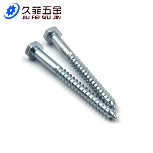 Tornillos autorroscantes hexagonales Jiu Fei Wu Jin M6x70, zincados, para metal - Product Image 3