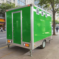 Mobiele keuken pizza koffie thee fruitsap pizza hamburger fastfoodwagen foodtrailer