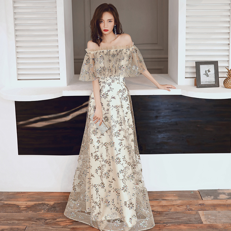 white christmas dresses Classic Wedding Dress Ivory Lace Chiffon Long Bridesmaid Dress 2020 Custom Color / 14