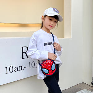 Sac de messager de mode créative pour garçon Cartoon Cool Spider Man Captain America sac à bandoulière étanche PU porte-monnaie en gros - Product Image 5