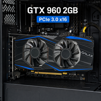 Nouvelle carte graphique GTX960 2 Go GDDR5 128 bits avec refroidissement par ventilateur pour jeux DP DVI pour ordinateur de bureau