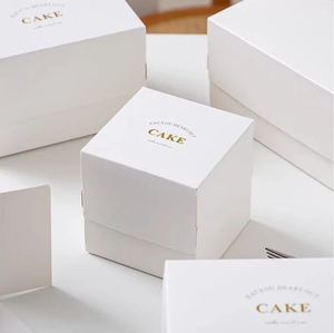 <strong>Customized</strong> Fashionable White <strong>Cake</strong> <strong>Paper</strong> Boxes Cup <strong>Cake</strong> <strong>Box</strong> Desserts Cups Packaging - Product Image 1
